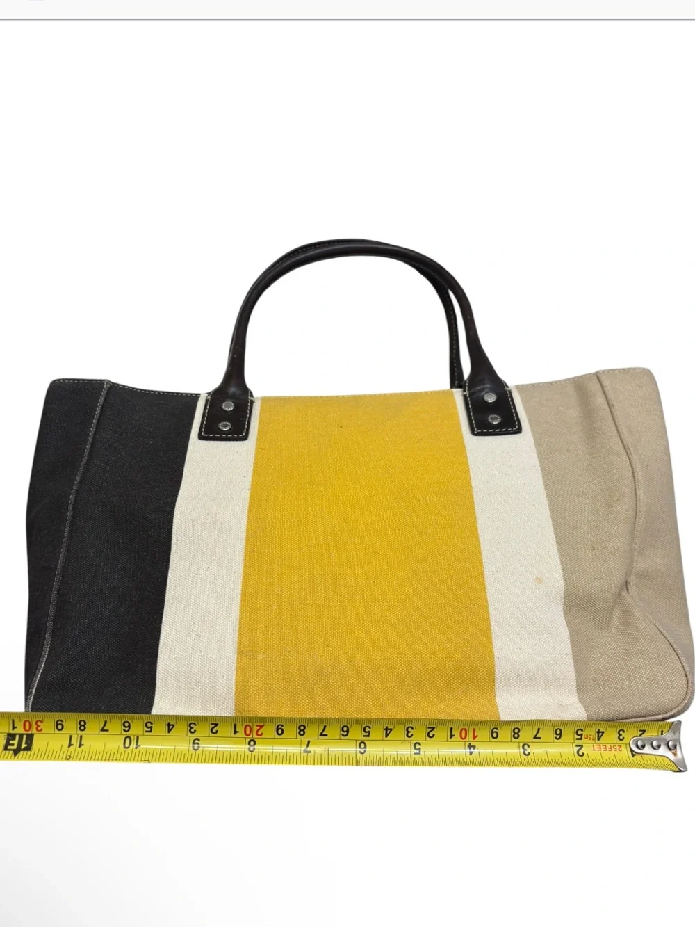 Kate spade vintage canvas tote bag striped